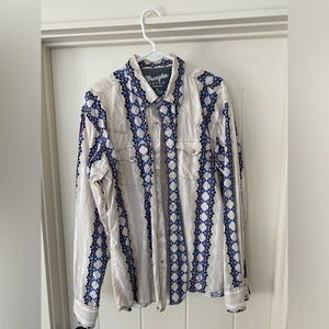 Wrangler retro pearl snap XL